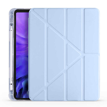 Gpack Apple iPad Air 10.9 2020 4.Nesil Kılıf Standlı Katlanabilir Pu Silikon tf1