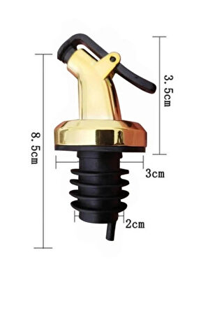 3'lü Kapaklı Yağ Tıpası Yağdanlık Şişe Ucu Yağlık Sirkelik Sosluk Şişe Başlığı Damlatmaz