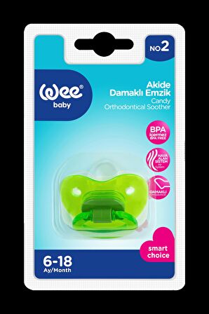 Wee Baby Akide Damaklı Emzik No:2 - Yeşil