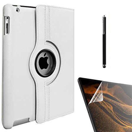 Gpack Apple iPad Mini 4 Kılıf Kapaklı Standlı 360 Dönebilen Koruma dn11  Nano  Kalem