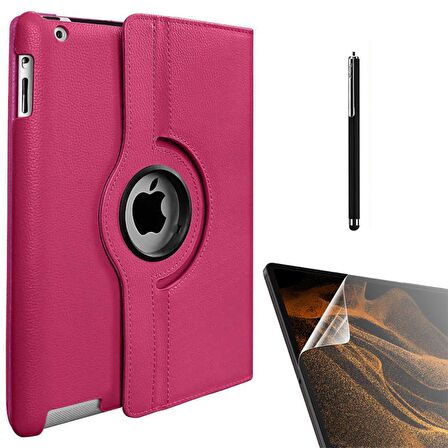 Gpack Apple iPad Mini 4 Kılıf Kapaklı Standlı 360 Dönebilen Koruma dn11  Nano  Kalem