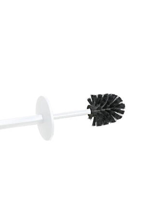 Omnipazar ELF-N522 Nostalji 4'lü Çöp Kovalı Wc Fırçalı Banyo Seti Beyaz
