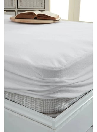 Beyaz 160x200 Sıvı geçirmez lastikli Alez
