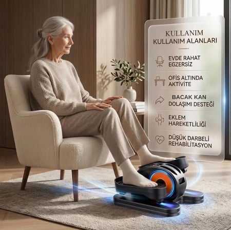 ActiveSit RB-EB021 Egzersiz Eliptik Kondisyon Bisikleti,Kumandalı El Ayak ve Kas Çalıştırma Aleti
