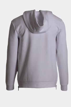 Erkek Sweatshirt Kapüşonlu Yan Fermuar Detaylı Sportswear Beyaz 1658