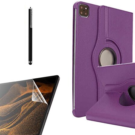 Gpack Apple iPad Air 10.9 2020 4.Nesil Kılıf Kapaklı Standlı 360 Dönebilen Koruma dn22  Nano  Kalem