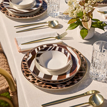 Karaca Elegance Bone Grove 56 Parça 12 Kişilik Yemek Takımı