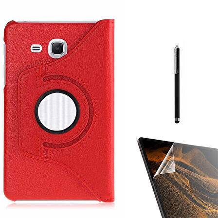 Gpack Samsung Galaxy Tab 4 T280 Kılıf Kapaklı Standlı 360 Dönebilen Koruma dn22  Nano  Kalem