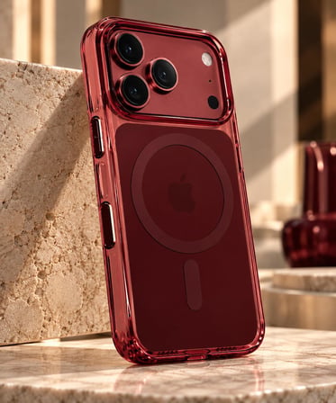 Sert TPU OverCover Premium Kılıf iPhone 17/18 Pro ile Uyumlu MagSafe