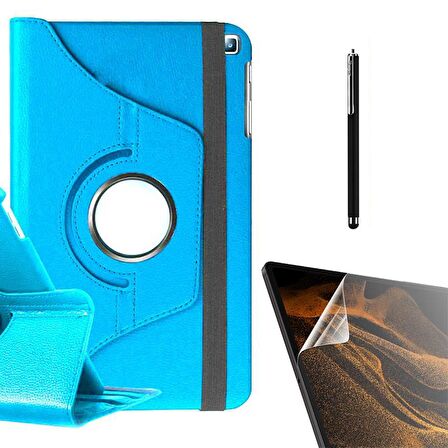 Gpack Samsung Galaxy Tab A 8.0 2019 T290 Kılıf Kapaklı Standlı 360 Dönebilen Koruma dn22  Nano  Kalem
