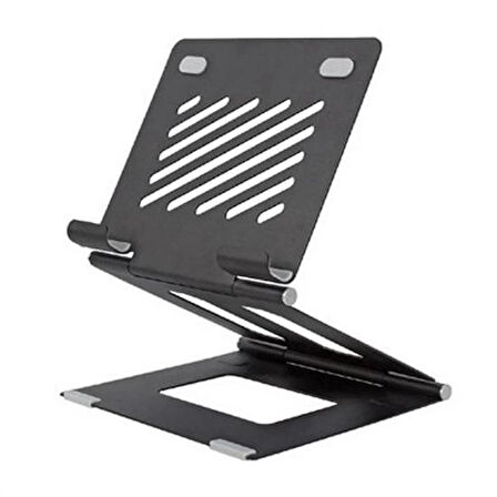 İpek Yıldızı® Ayarlanabilir Metal Dizüstü Destek Tabanı Katlanabilir Taşınabilir Laptop Sehpası Standı