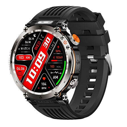 Wonlex Outdoor Ultra Kaliteli Akıllı Saat- Sesli Görüşme Konuşma -Sosyal Medya Bildirimleri- 600MAH -52MM Kasaçapı