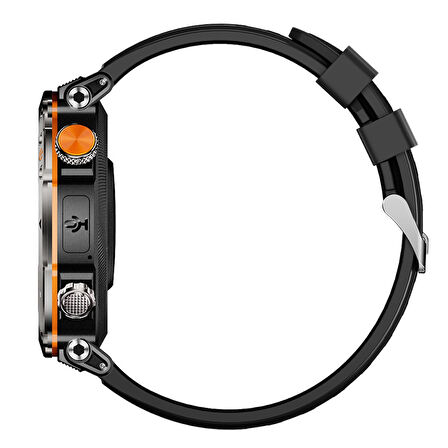 Wonlex Outdoor Ultra Kaliteli Akıllı Saat- Sesli Görüşme Konuşma -Sosyal Medya Bildirimleri- 600MAH -52MM Kasaçapı