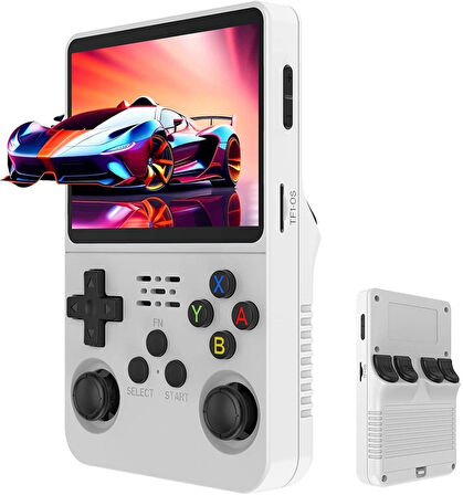 R36S Ips EKRAN/21.500 OYUN/3.500MAH/64GB Hafıza/3.5 Inç Ekran/retro Atari Gampad Oyun Konsolu