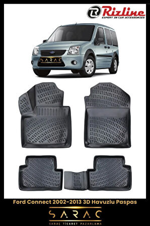 Rizline Ford Connect 2010 Model 3D Havuzlu Paspas