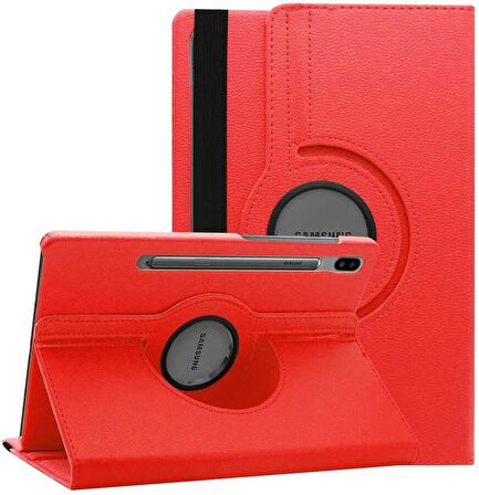 Gpack Samsung Galaxy Tab S7 Fe T733 Kılıf Kapaklı Standlı 360 Dönebilen Koruma dn2