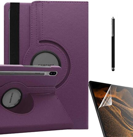 Gpack Samsung Galaxy Tab S7 Fe T733 Kılıf Kapaklı Standlı 360 Dönebilen Koruma dn22  Nano  Kalem