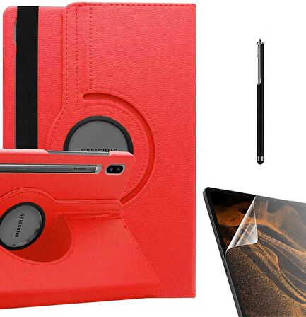 Gpack Samsung Galaxy Tab S7 Plus T970 Kılıf Kapaklı Standlı 360 Dönebilen Koruma dn22  Nano  Kalem