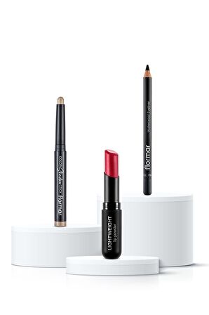 Flormar Red Charm 3'lü Makyaj Seti