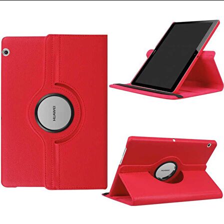 Gpack Huawei T3 10 inç Kılıf Kapaklı Standlı 360 Dönebilen Koruma dn2