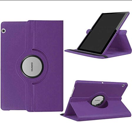 Gpack Huawei T3 10 inç Kılıf Kapaklı Standlı 360 Dönebilen Koruma dn2