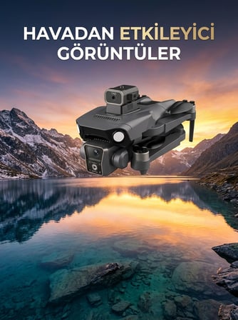 Çift Kameralı Gps Drone Geniş Açılı Havadan Görüntüleme Sistemi