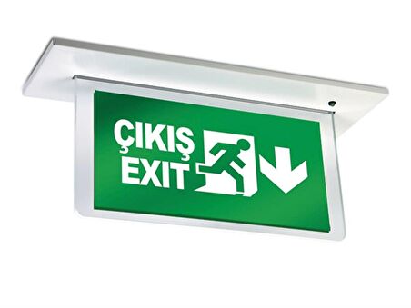 Arsel Orion AEB-24020-L Sıva Altı Acil Çıkış Yönlendirme Armatürü Şebekeden Yanan 8xF LED