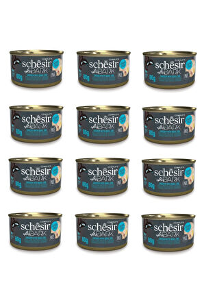 Schesir After Dark Pate Tavuk ve Bıldırcın Yumurtalı Kedi Konserve 80 Gr. X 12 Adet