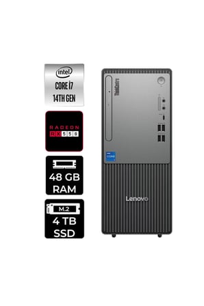 ThinkCentre Neo 50T G5 i7 14700 48GB 4TB SSD RX550/4GB W11H Masaüstü Bilgisayar & PER4 USB Bellek