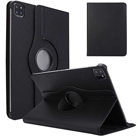 Gpack Apple iPad Pro 12.9 2022 M2 Kılıf Kapaklı Standlı 360 Dönebilen Koruma dn3