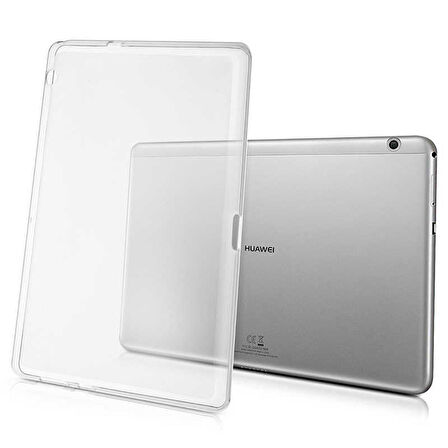 Gpack Huawei T3 10 inç Kılıf Silikon Arkası Buzlu Lüx Koruma s2