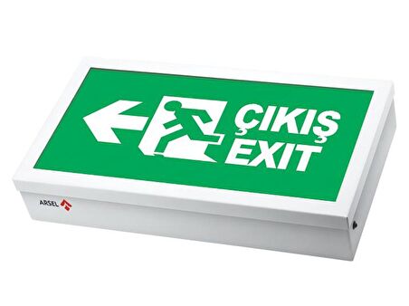 Arsel Ekolite AE-6113-L Acil Çıkış Yönlendirme Armatürü Kesintide 180 Dak. Yanan 20xF LED