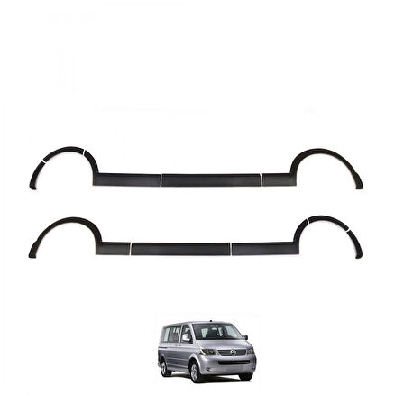 Volkswagen Transporter T5 Uzun Şasi 2003 - 2009 Çamurluk Kapı Dodikleri Set 11 Parça Çift Sürgü