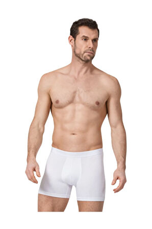 Namaldi 128 Erkek Likralı Düz Boxer