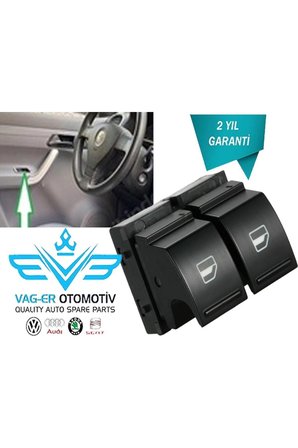 Vw Caddy 2015-2020 Ön Sol Cam Düğmesi Ikili 2 Li 2k0959857a