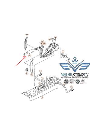 Audi A3 2004-2008 El Fren Kolu Düğmesi Tuşu Kapağ 8p0711333a