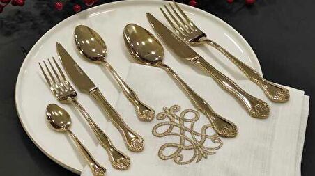Royking King Gold 84 Parça Çatal Kaşık Bıçak Takımı UK 006