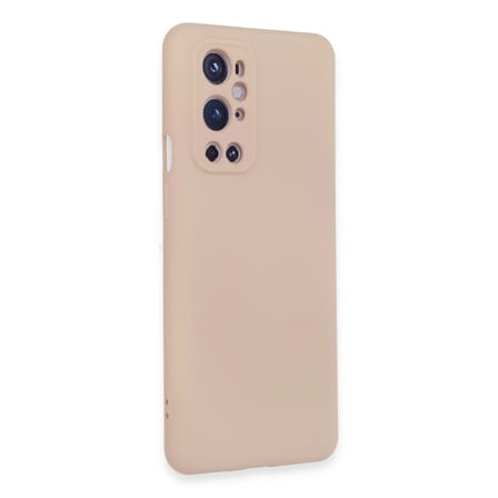 One Plus 9 Pro Kılıf Nano içi Kadife Silikon - Pudra