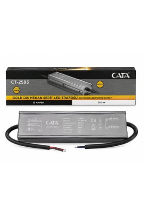 CT-2593v 12V 200W 17A IP64 Dış Mekan Şerit LED Trafosu
