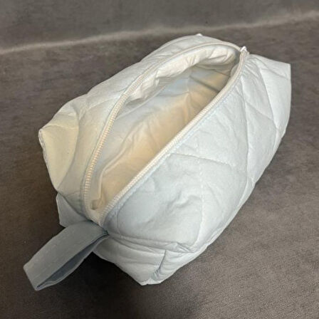 Uretti - Ege 7366 6559 El Yapımı Makyaj Çantası / Organizer - Mavi - 14cm x 23cm