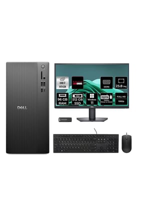 Pro Tower ECT1250 i7 14700 96GB 512GB SSD RX550/4GB W11P Masaüstü Bilgisayar + 23.8" Monitör