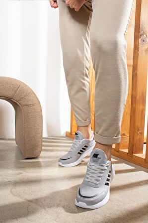 Günlük Erkek Bağcıklı Hafif Rahat Dikiş Detaylı  Yürüyüş Spor Ayakkabı 1671