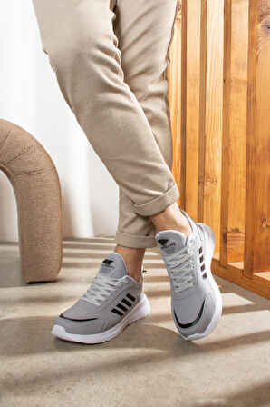 Günlük Erkek Bağcıklı Hafif Rahat Dikiş Detaylı  Yürüyüş Spor Ayakkabı 1671