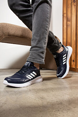 Günlük Erkek Bağcıklı Hafif Rahat Dikiş Detaylı  Yürüyüş Spor Ayakkabı 1671