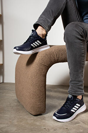 Günlük Erkek Bağcıklı Hafif Rahat Dikiş Detaylı  Yürüyüş Spor Ayakkabı 1671