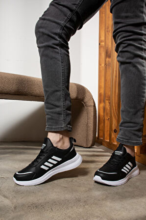 Günlük Erkek Bağcıklı Hafif Rahat Dikiş Detaylı  Yürüyüş Spor Ayakkabı 1671