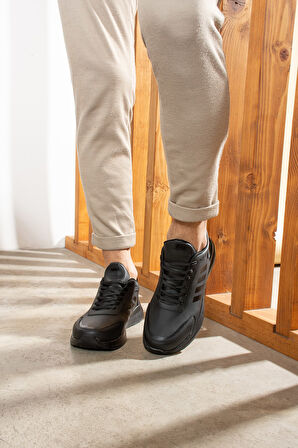 Günlük Erkek Bağcıklı Hafif Rahat Dikiş Detaylı  Yürüyüş Spor Ayakkabı 1671