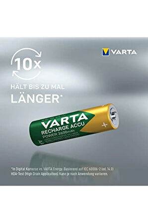 Recharge Accu Power 2aa 2600 Mah