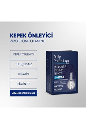 Vitamin For Men Serum Shot No:8 Kepek Önleyici 2x6 ml