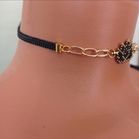 Miyuki Lotus Çiçekli Choker